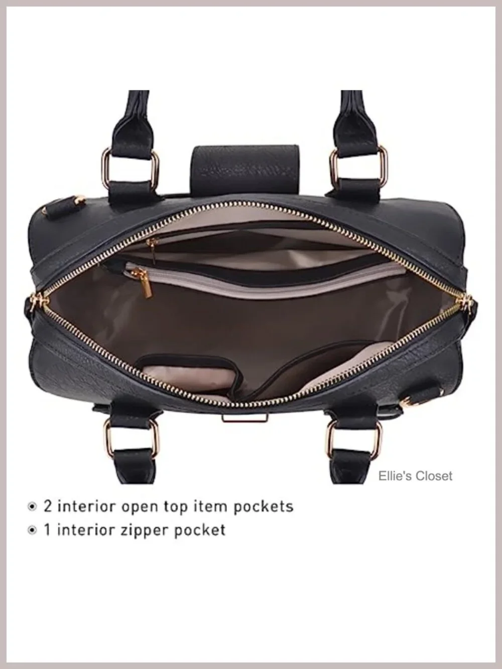 Vegan Leather Satchel Purse Top Handle Work Tote Handbag